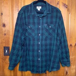 Woolrich Buffalo Check Green Flannel